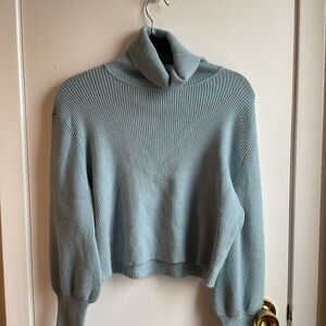 Cozy Blue Turtleneck Sweater